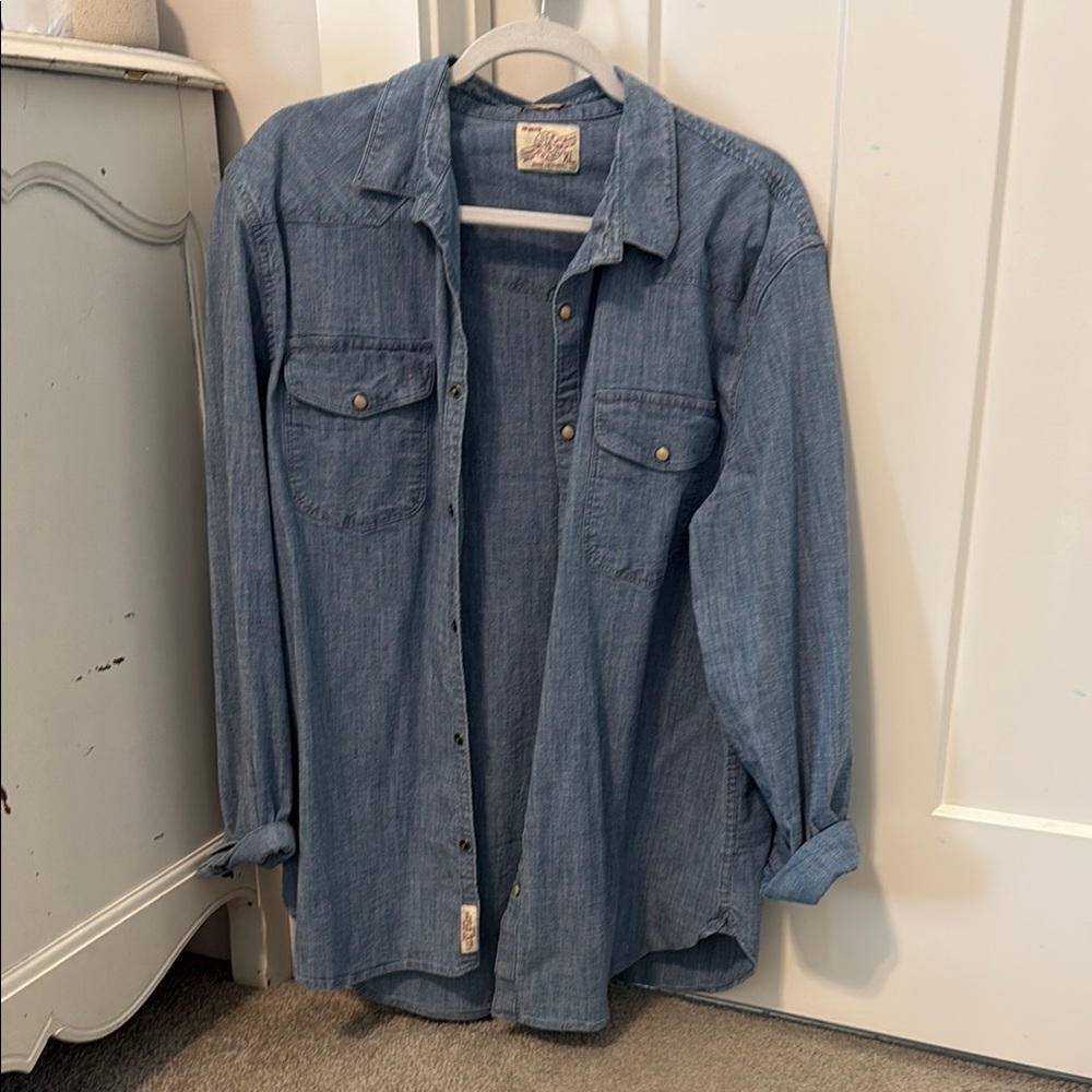 Men's Lucky Brand Denim Button Down Shirt